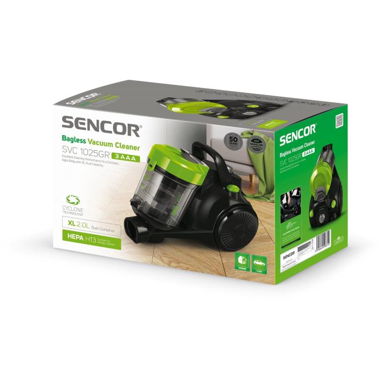 Sesalnik brez vrečke Sencor SVC1025GR, 700 W