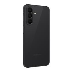 Samsung Galaxy A27 5G, črna, zadnji kotni pogled, trojna kamera, tanek profil, mat videz.