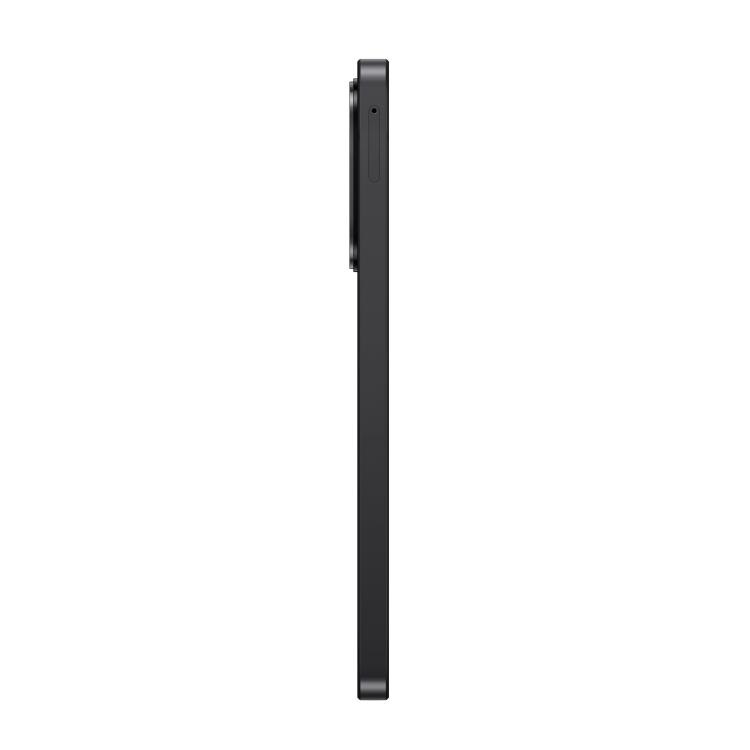 Samsung Galaxy A27 5G, črna, levi stranski pogled, tanek raven okvir, stranski pladenj za SIM, minimalističen dizajn.