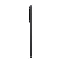 Samsung Galaxy A27 5G, črna, levi stranski pogled, tanek raven okvir, stranski pladenj za SIM, minimalističen dizajn.