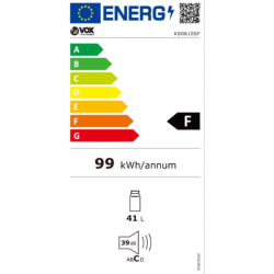 Mini hladilnik VOX KS 0610S F, 41 l, bela