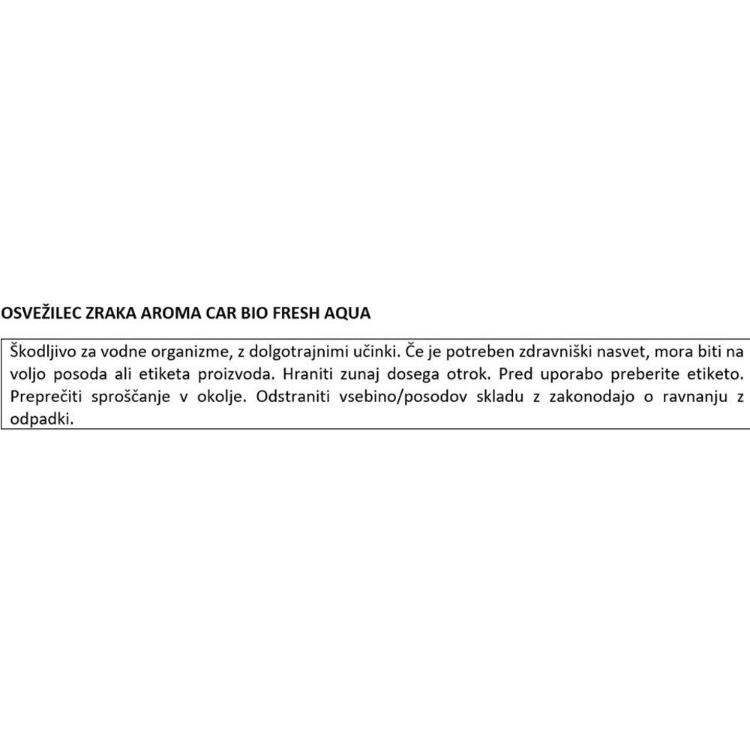 Osvežilec zraka Aroma Car Bio Fresh Aqua_2