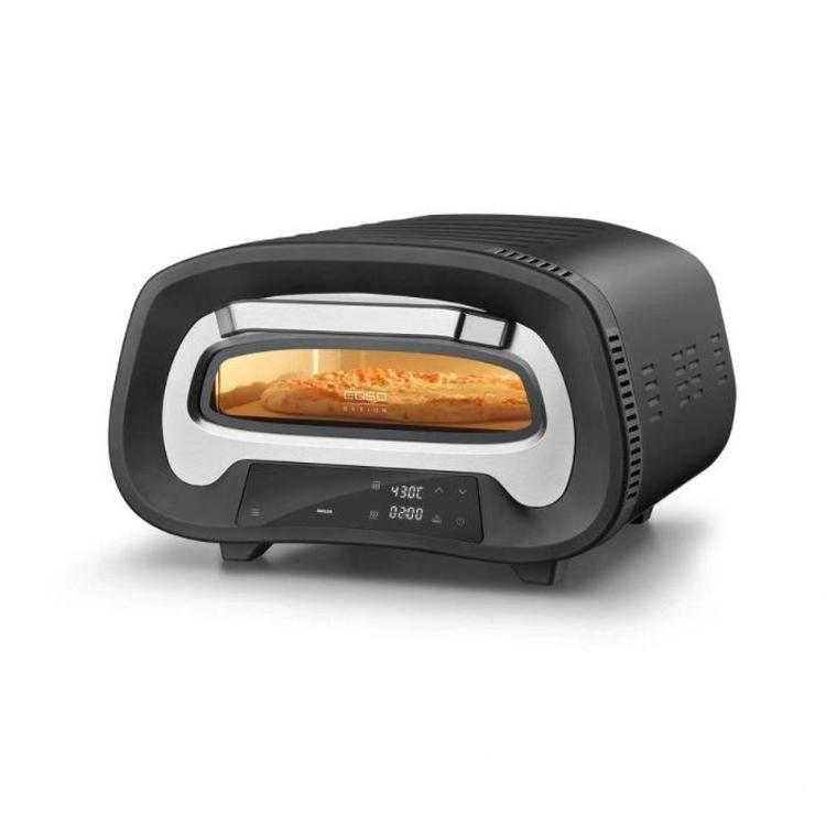 Pečica za pico CASO Design PizzaChef 430 z maksimalno temperaturo do 430 °C in vgrajenim kamnom za peko omogoča pripravo pristne pice z hrustljavim dnom v le nekaj minutah.