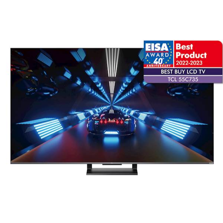 Televizija TCL 55C735 QLED, 4K Ultra HD, diagonala 139 cm