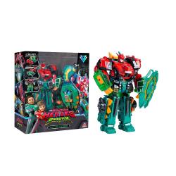 Copilot said: Transformirajoči robot Raptor Chyron Quantum Heroes Dinoster s ščitom, v embalaži, primeren za otroke 5+.