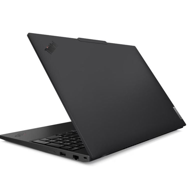 Poslovni prenosnik Lenovo ThinkPad z bogatim naborom priključkov, kakovostno spletno kamero in podporo za sodobna orodja umetne inteligence zagotavlja varno, hitro in udobno uporabniško izkušnjo.