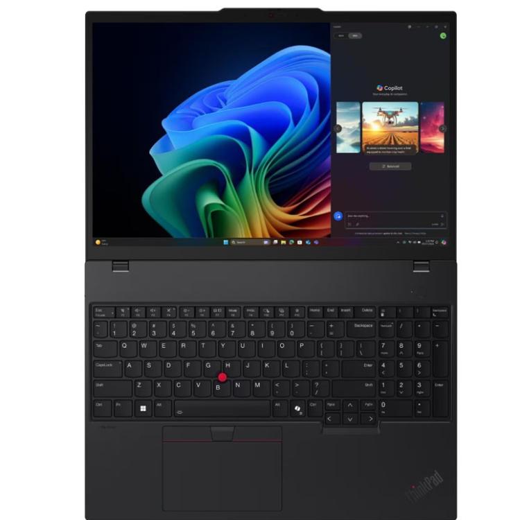 Poslovni prenosnik Lenovo ThinkPad z integracijo Microsoft Copilot, ergonomično tipkovnico s številčnico in legendarno sledilno točko TrackPoint omogoča učinkovito delo ter napredno podporo pri vsakodnevnih opravilih.