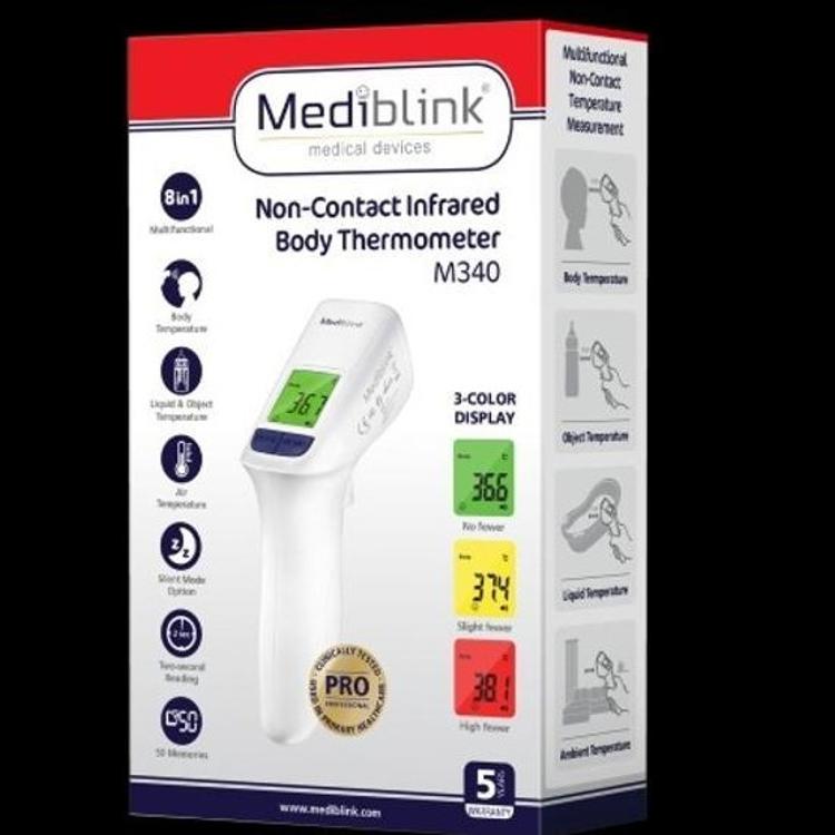 Brezkontaktni termometer Mediblink M340_3