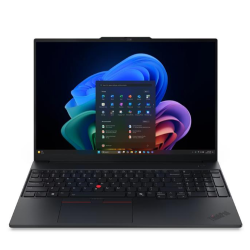 Lenovo ThinkPad E16 G4 Ult7 32/1 WUXGA, W11P, odprt prenosnik pod kotom z zaslonom Windows 11 Pro.