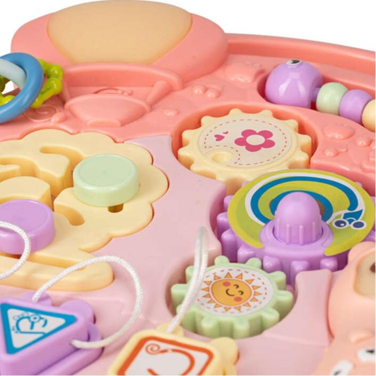Free 2 Play sprehajalec in aktivnostna mizica Walk&Play 2in1, roza