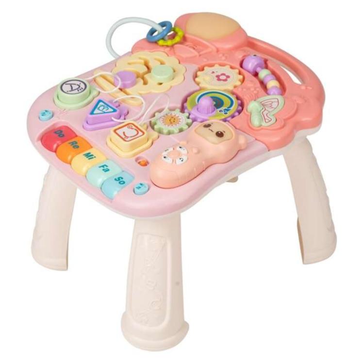 Free 2 Play sprehajalec in aktivnostna mizica Walk&Play 2in1, roza