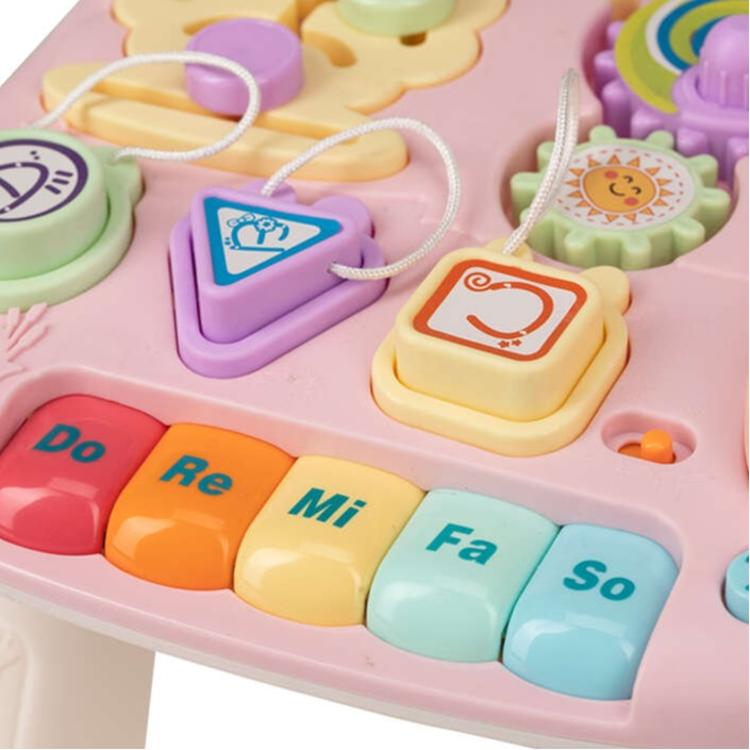 Free 2 Play sprehajalec in aktivnostna mizica Walk&Play 2in1, roza