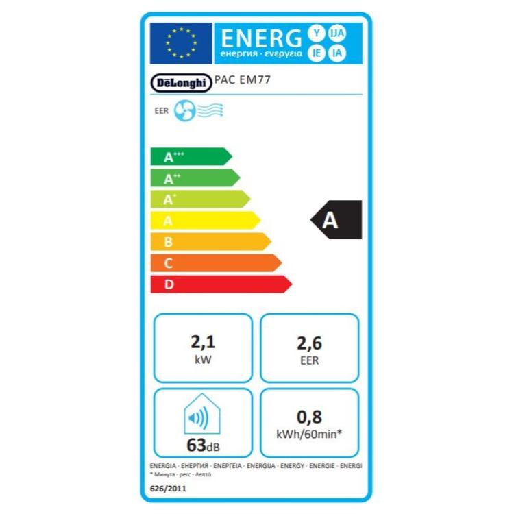 Prenosna klima De'Longhi EM77, 2,1KW_5