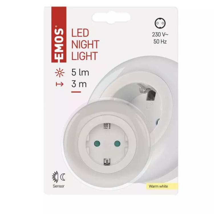 Nočna lučka Emos P3321, 230V s fotosenzorjem