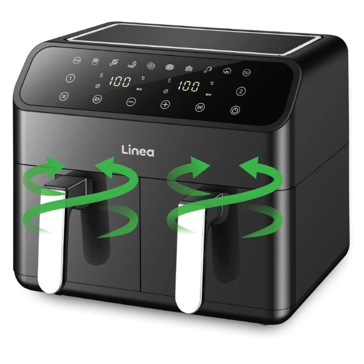 Dvojni cvrtnik na vroči zrak Linea LAFD-0639, 8L, 2000 W