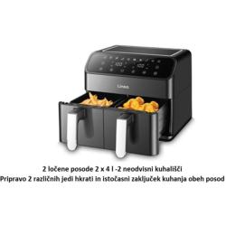 Dvojni cvrtnik na vroči zrak Linea LAFD-0639, 8L, 2000 W