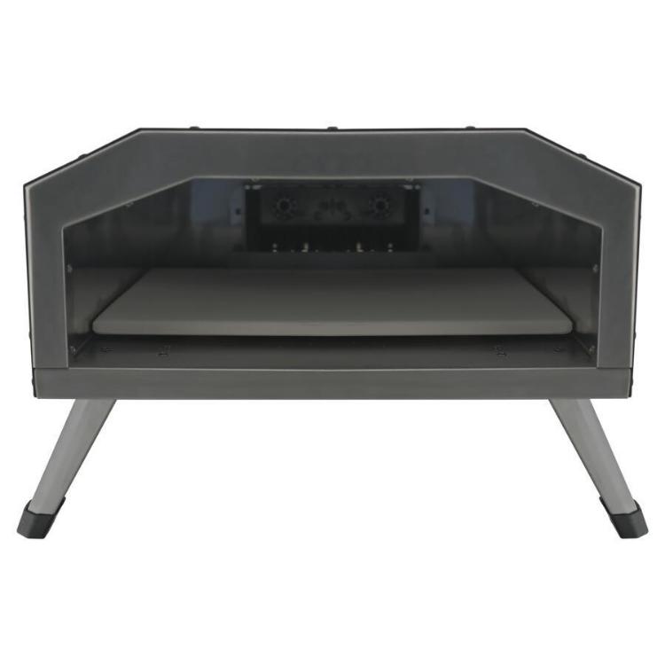 Notranjost pečice Cattara s keramičnim kamnom za peko.