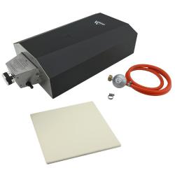 Plinska pečica Cattara s kompletom cevi, regulatorjem in kamnom.