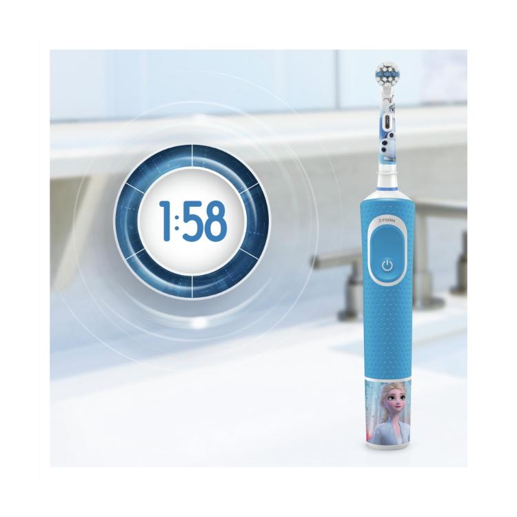Električna zobna ščetka Oral-B Kids Vitality Frozen + potovalni etui_4
