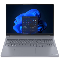Lenovo ThinkBook 16p G6 R9 16 32/512, W11P, sprednji pogled na odprt prenosnik z zaslonom Windows 11 Pro.