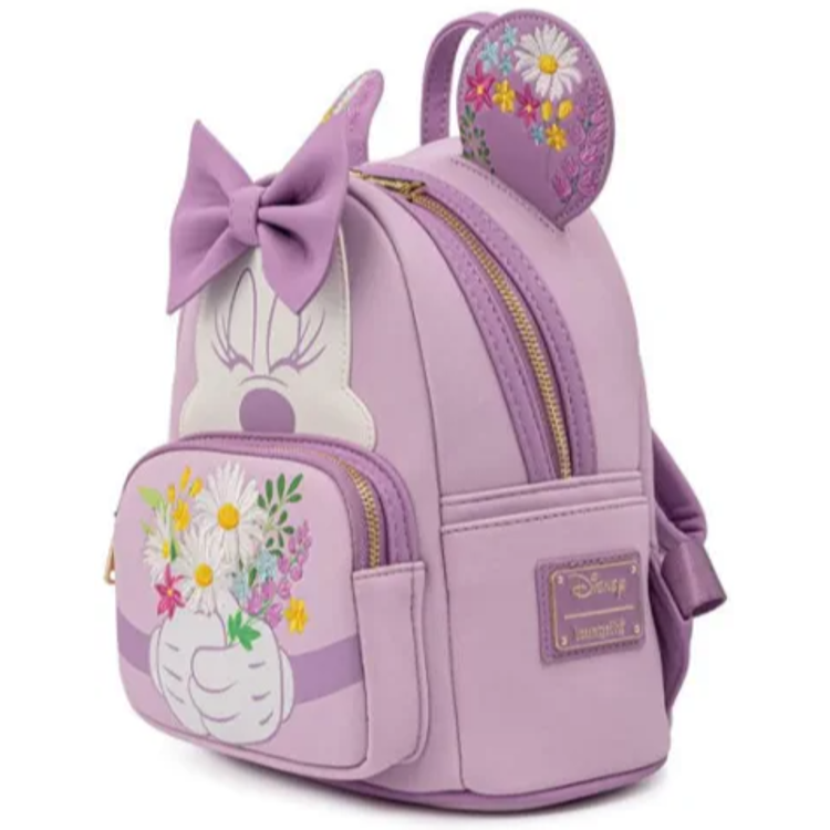 Nahrbtnik mini Loungefly Disney Minnie Holding Flowers_2