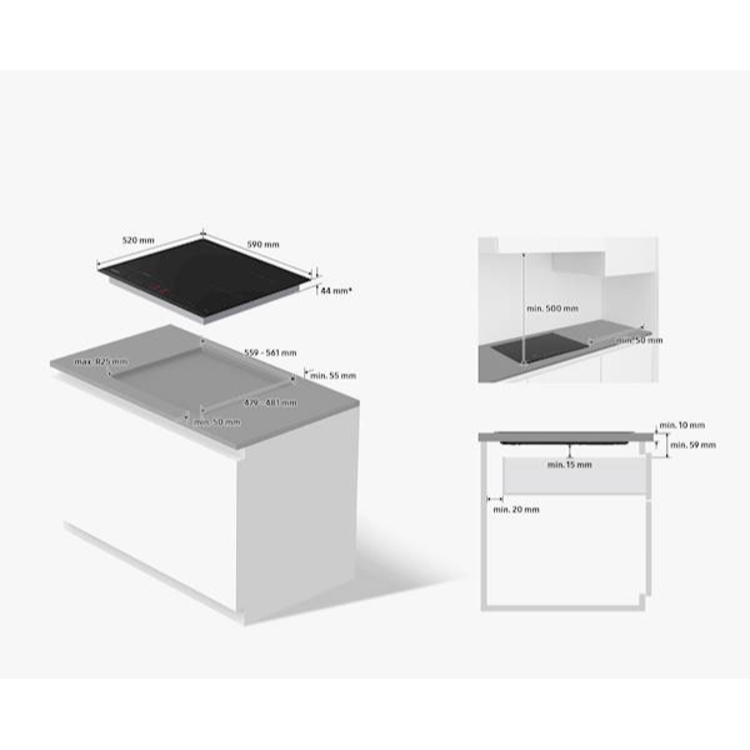 Kuhalna plošča Samsung NZ64B6056GK/U2, WiFi, Flex Zone Plus