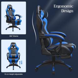 Gaming stol Songmics RCG026B01, črno-moder