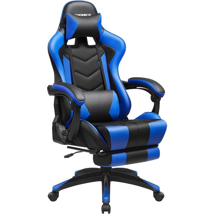 Gaming stol Songmics RCG026B01, črno-moder