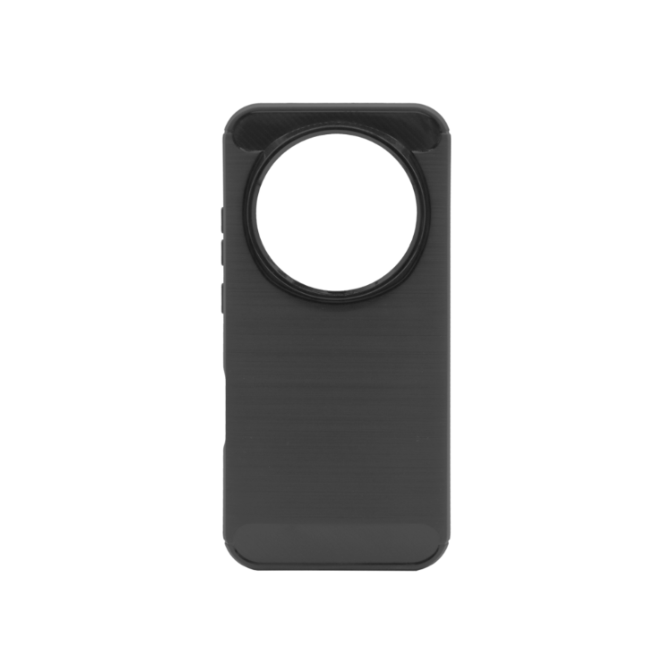 Prosojen zaščitni ovitek za Honor Magic8 Pro v črni barvi brez izrazito označenega magnetnega kroga.