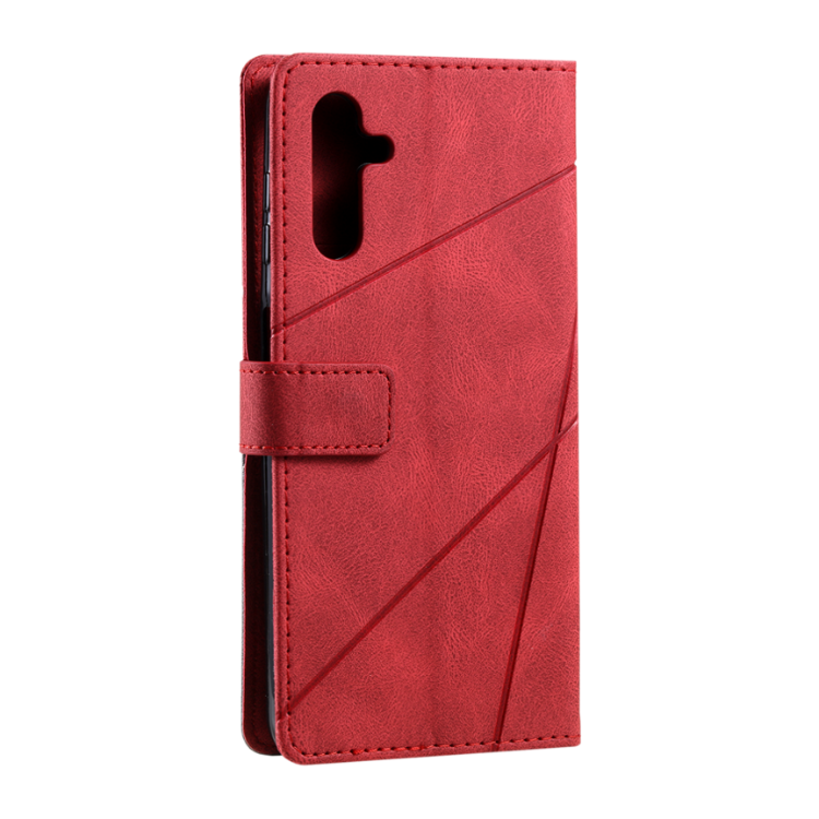 Preklopna torbica za Samsung Galaxy A25 5G, WLGO-Lines, rdeča
