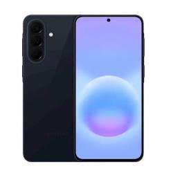 Samsung Galaxy A57 5G 128 GB, temno modra (Navy) barva, trojna zadnja kamera, velik zaslon s sredinsko sprednjo kamero.
