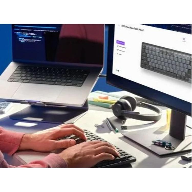Brezžična mehanska tipkovnica Logitech MX Mini, Bluetooth, grafitna