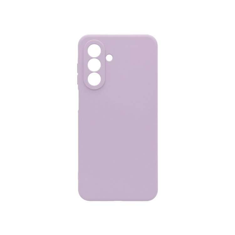 Svetlo vijoličen mat silikonski ovitek za Samsung Galaxy A27 5G z mehkim (soft touch) zaključkom in natančno oblikovanimi izrezi za kamero nudi zanesljivo zaščito ter prijeten oprijem.