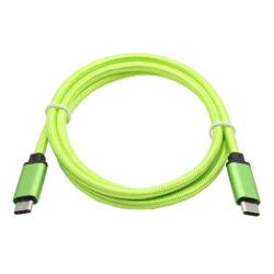 Podatkovno-polnilni kabel Type C 3.1-Type C 3.1, zelen, najlon