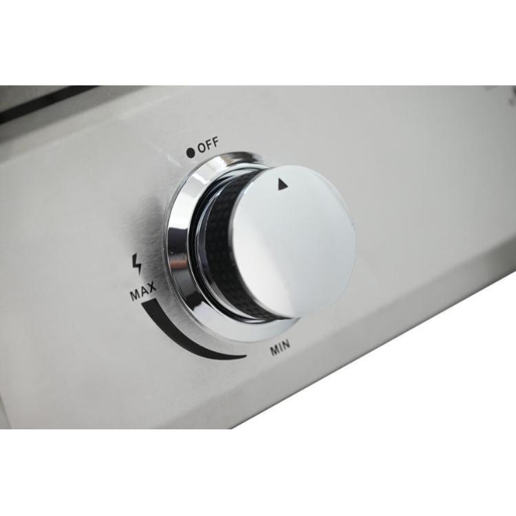 Gumb za uravnavanje temperature na jeklenem žaru Cattara.