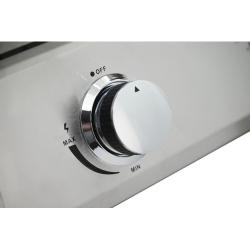 Gumb za uravnavanje temperature na jeklenem žaru Cattara.