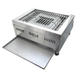 Jekleni namizni žar Cattara z odprtim pladnjem in rešetko za peko.