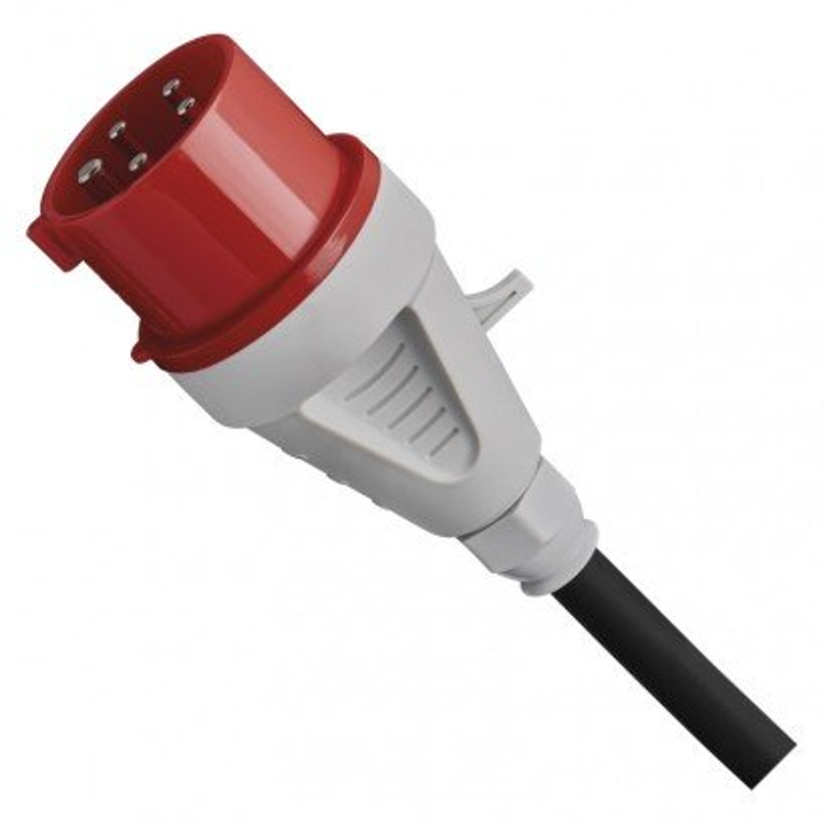 Zunanji kolutni podaljšek Emos 33 m / 3 vtičnice / črni / guma / 230V/400V / 2,5 mm2