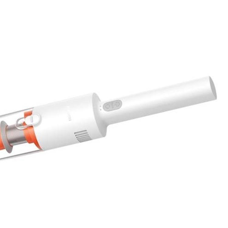Detajl ročaja Xiaomi pokončnega sesalnika P30 EU z gumbom za vklop, indikatorji stanja in ergonomskim oprijemom za enostavno upravljanje