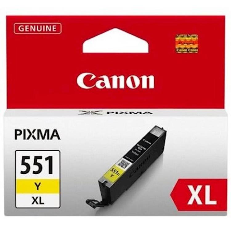 Črnilo Canon CLI-551, XL, rumeno, 11 ml