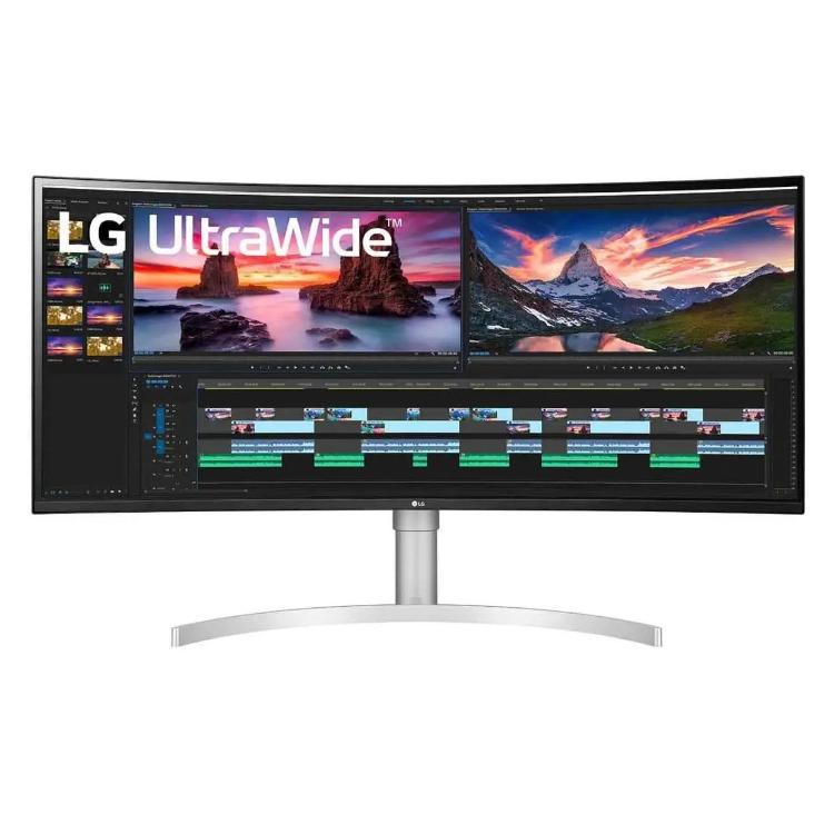 Monitor LG 38WN95CP-W 96,52 cm (38"),IPS, 4K Ultra HD 3840x1600, ukrivljen, 21:9
