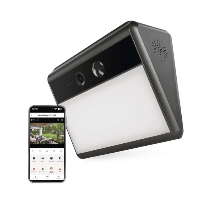 Zunanja baterijska kamera GoSmart IP-1100G WALL z WiFi in sončnim panelom ter upravljanjem v aplikaciji.