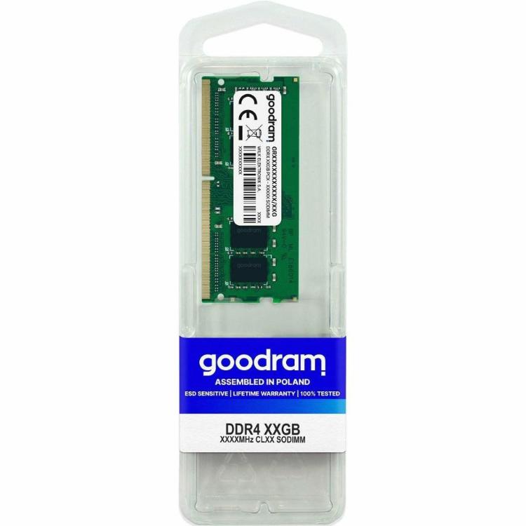 Pomnilnik RAM DDR4, SODIMM, 16GB, 2666MHZ, Goodram GR2666S464L19S/16G