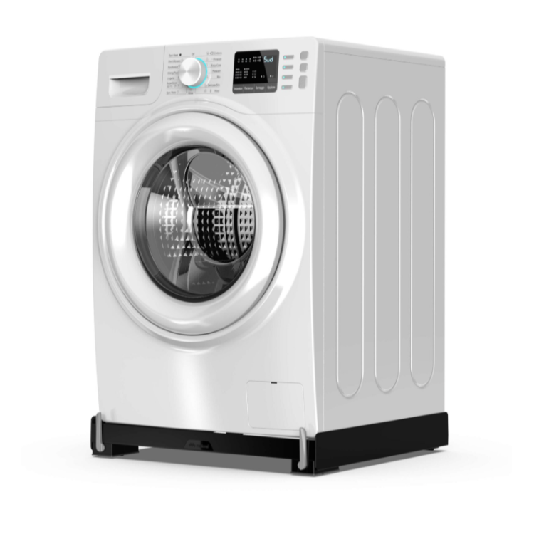 Vezni člen pod pralnim strojem za stabilno postavitev, črn