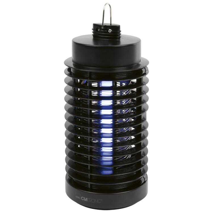 Clatronic UV uničevalec insektov z modro UV svetlobo, zaščitno mrežo in ročajem za obešanje