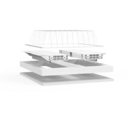 Podstavek s košaro za pralni/sušilni stroj Meiconi Base Space Basket