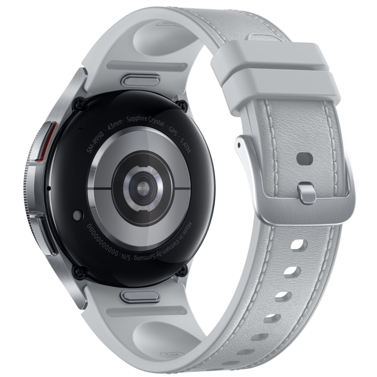 Pametna ura Samsung Galaxy Watch 6 Classic, 43 mm, GPS, srebrna