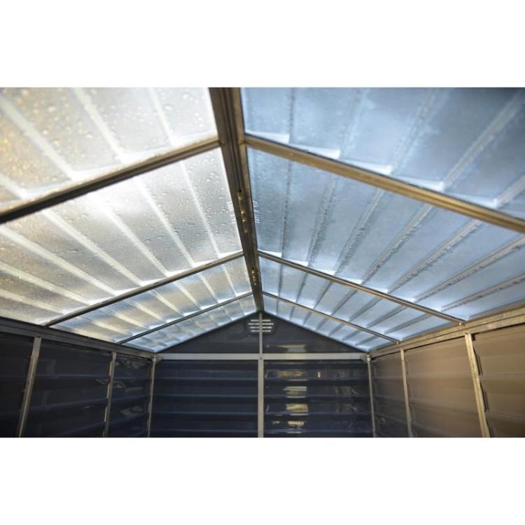 Vrtna hiška Palram Skylight, siva, 185 x 378 cm