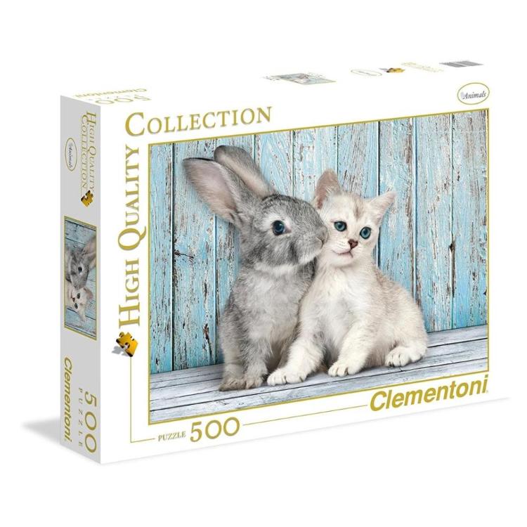 Sestavljanka Clementoni High Quality Collection - Cat&bunny 35004, 500 kosov