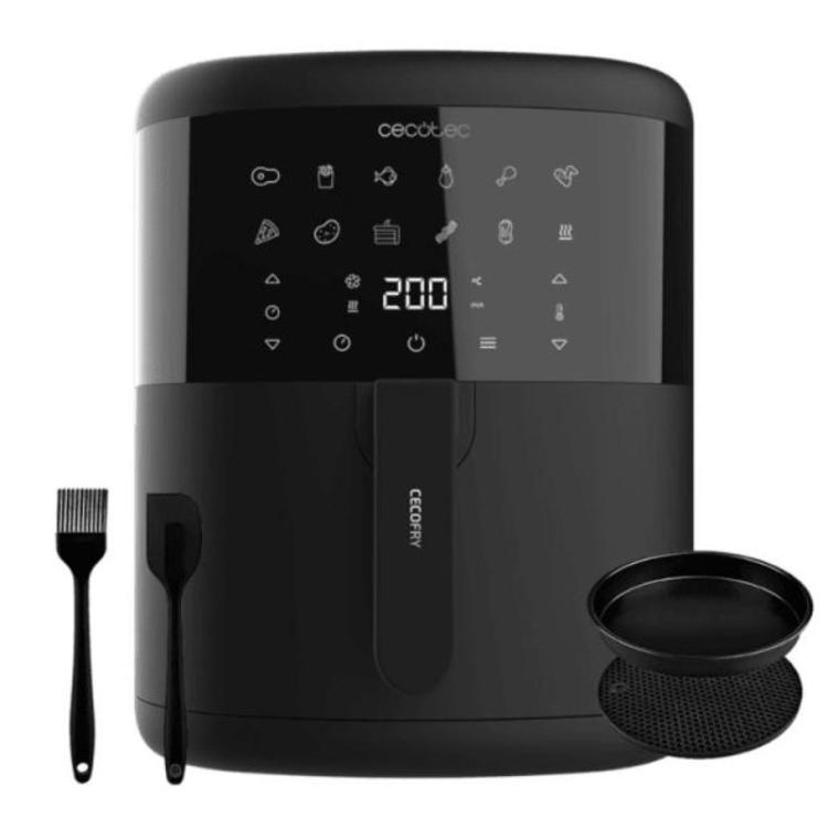 Cvrtnik na vroč zrak Cecotec Cecofry Bombastik 6000 Full, 1700 W, 6 l, črna